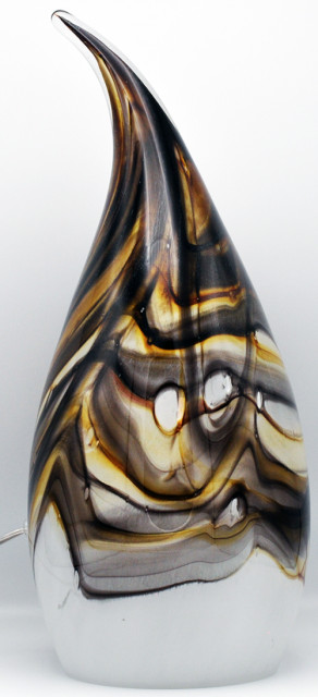 Loranto + Earth, lamp casper wit-bruin-grijs, small
